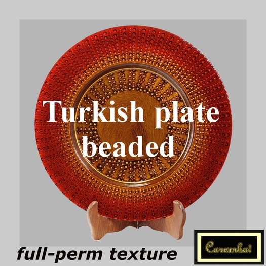 Turkish plate beaded - texture