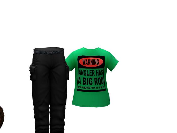 V TEE BIG ROD GREEN