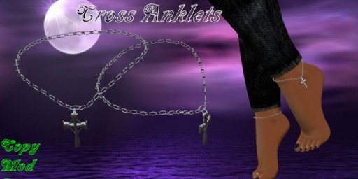 Cross Anklets