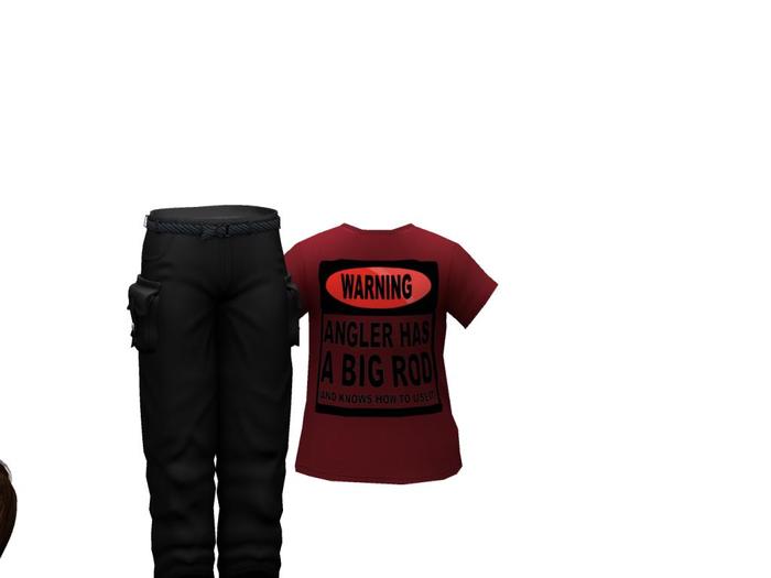 V TEE BIG ROD RED SHIRT ONLY