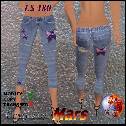 Designs by Mars - Butterfly Jeans
