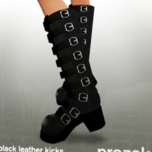PROZAK - Black leather kicks