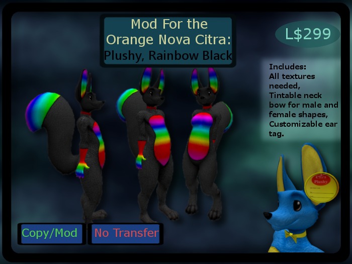 Citra Mod, Rainbow Black Plush