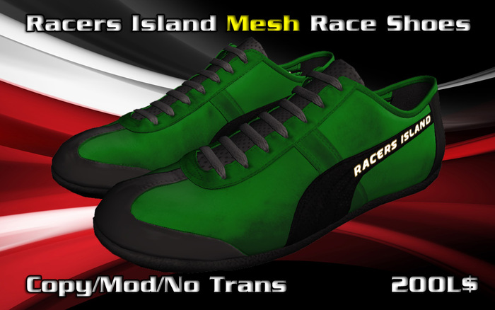 Racers Island MESH Race Shoes Green