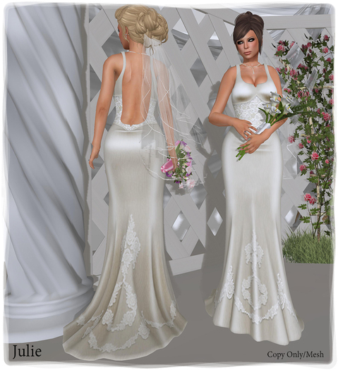 !Rebel Hope - Julie Bridal Gown White DEMO
