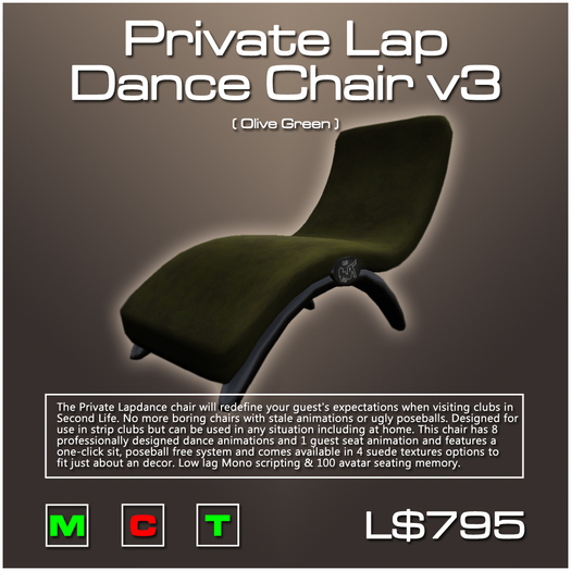 ArchAngel Designs Private Lapdance Chair v3.0 (green)