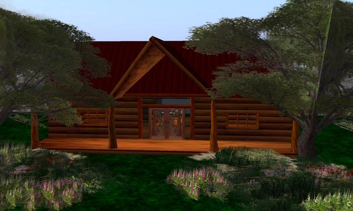 LOG CABIN 10 - 64 PRIMS - RED ROOF