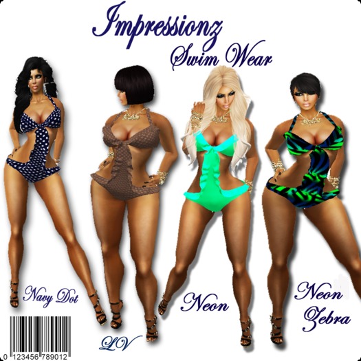 Impressionz :  Mesh Swimsuit LV Frills