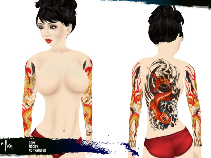 AVM Tattoo : Japanese Sleeve & Back Tattoo - TCC1-55