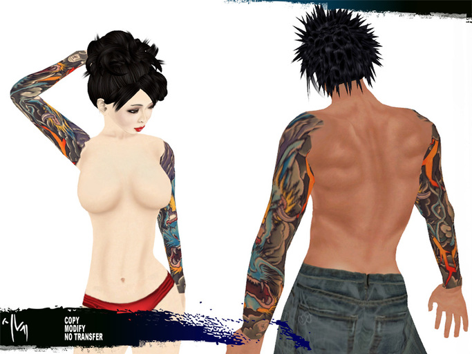 AVM Tattoo : Japanese Sleeve Tattoo - TCC1-54