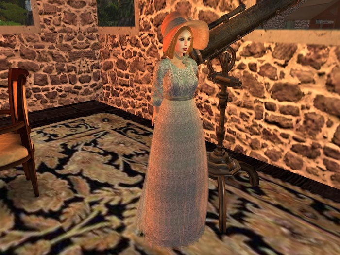 Regency Lace Green Gown