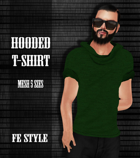::Fe Style:: Green - Hooded T-Shirt