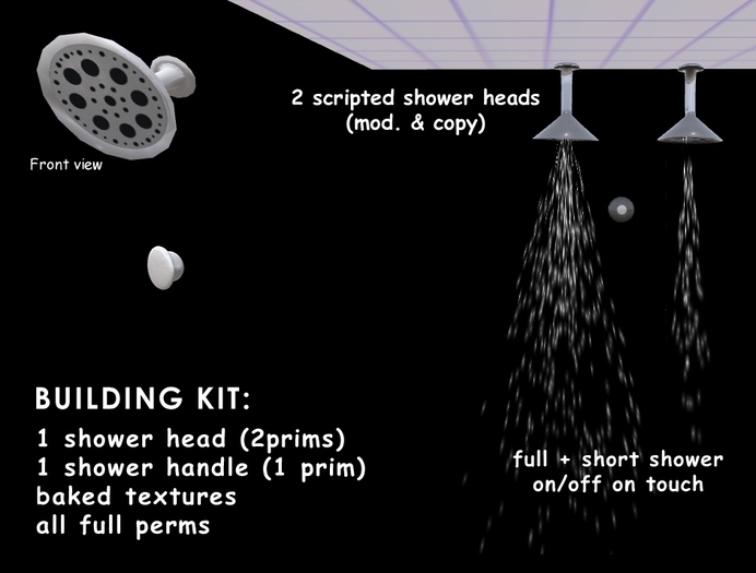 EWING CREATIVE  Sculpted Shower Head Kit 2.11
