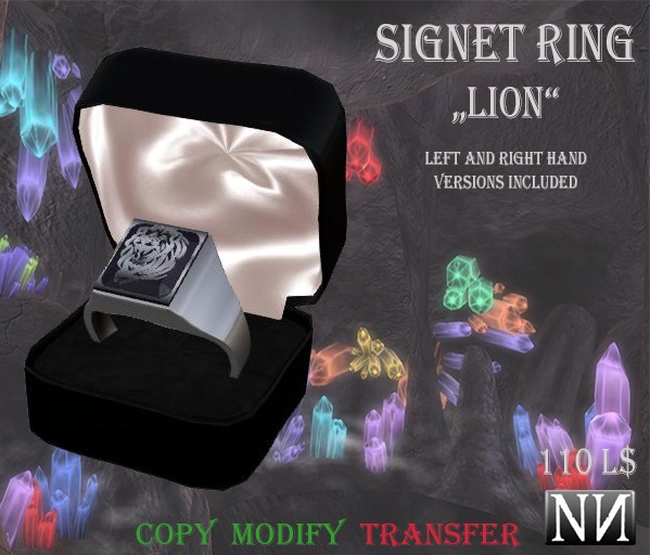Signet Ring: Lion