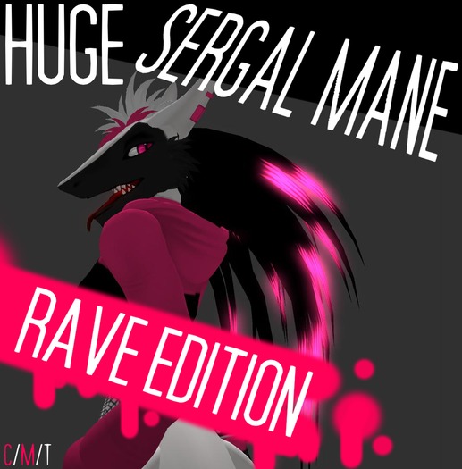 [Zuzz] Huge sergal mane *Rave edition*