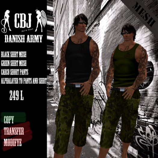***CBJ*** DANISH ARMY OUTFIT MESH  BOXED