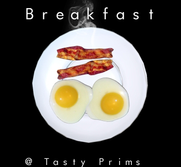 Sculptie Eggs & Bacon Breakfast Plate