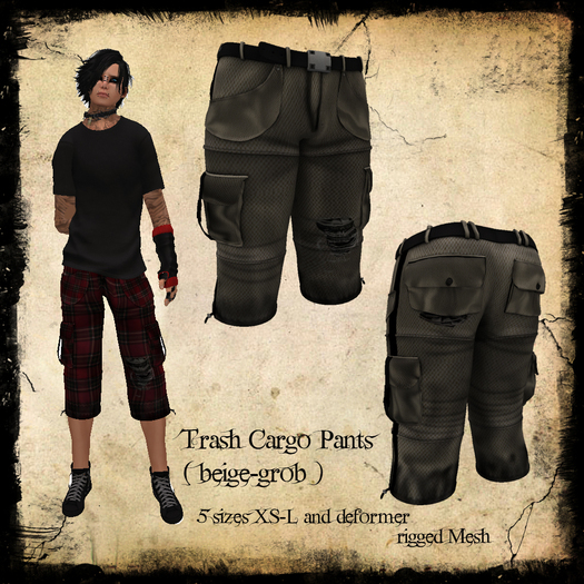 ::Chaly's:: Cargo Trash grob beige 