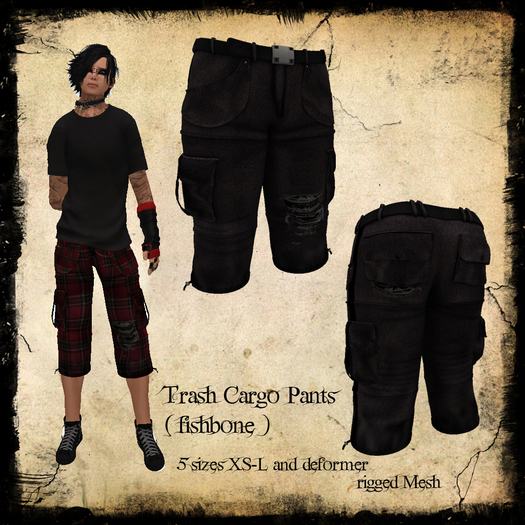 ::Chaly's:: Cargo Trash fishbone 