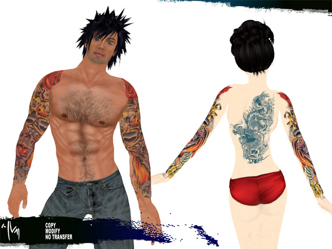 AVM Tattoo : Sleeve & Back Tattoo - TCC2-42