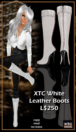 XTC Leather Boots - White