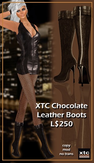 XTC Leather Boots - Chocolate
