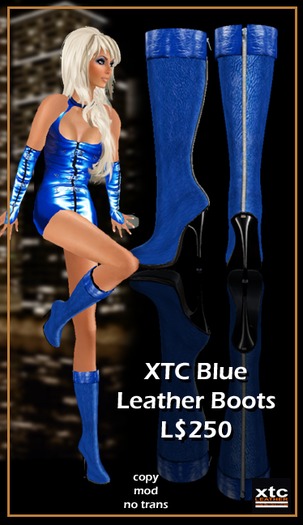 XTC Leather Boots - Blue