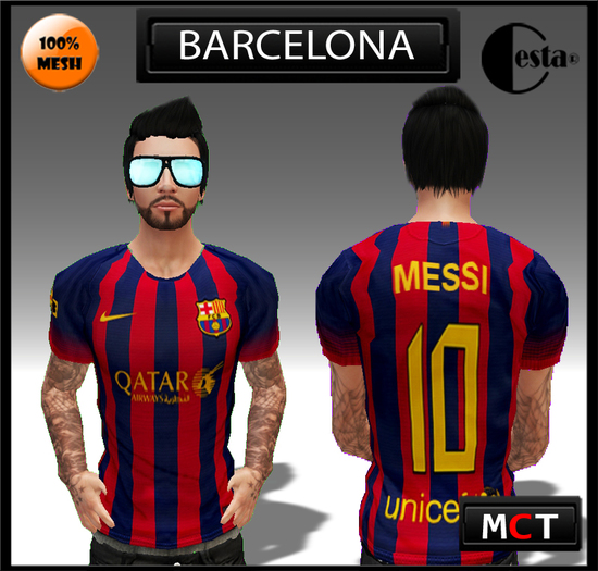 Camisa Mesh Barca 10