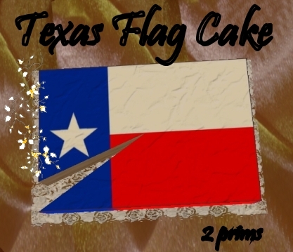 Texas Flag Cake 