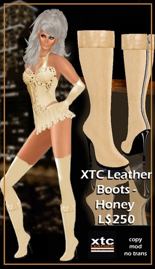 XTC Leather Boots - Honey Leather