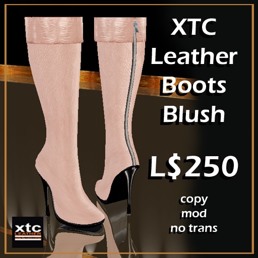 XTC Leather Boots - Blush