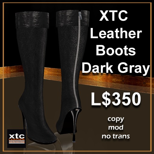 XTC Leather Boots - Dark Gray