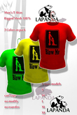 .;{LaPANDA];. BLOW ME [3 COLORS PACK] Men T-Shirt MESH