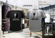.;[LaPANDA];. GAME OVER [ BLACK & WHITE] men T-shirt Mesh 100%