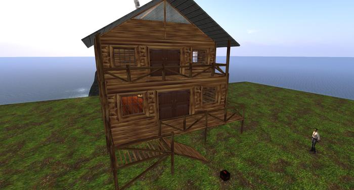 log cabin wood