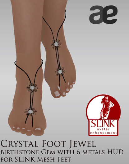 AE Foot Jewel Crystal (April) 