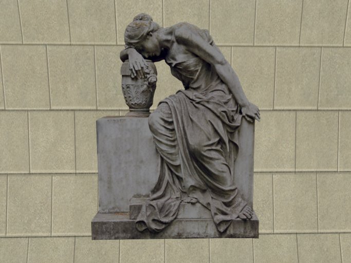 Tombstone: Woman Leaning on Urn A