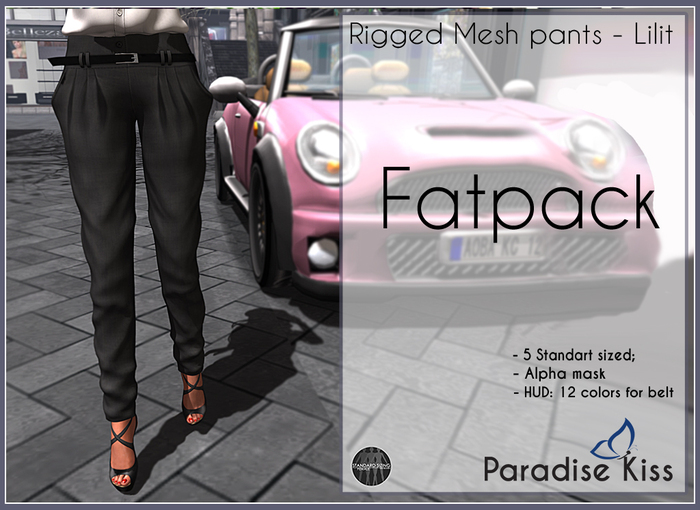 {Paradise Kiss} Lilit pants-Fatpack (Rigged Mesh)