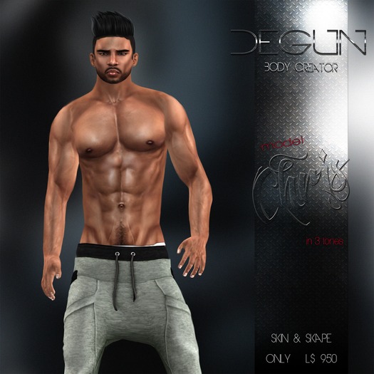 Second Life Marketplace - [DEGUN] - SKIN CHRIS black