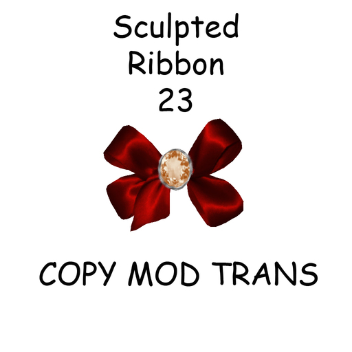 Sculpted Accessory Bow / Ribbon 23