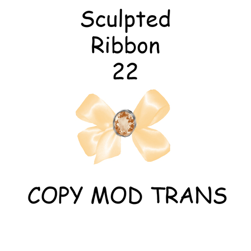 Sculpted Accessory Bow / Ribbon 22