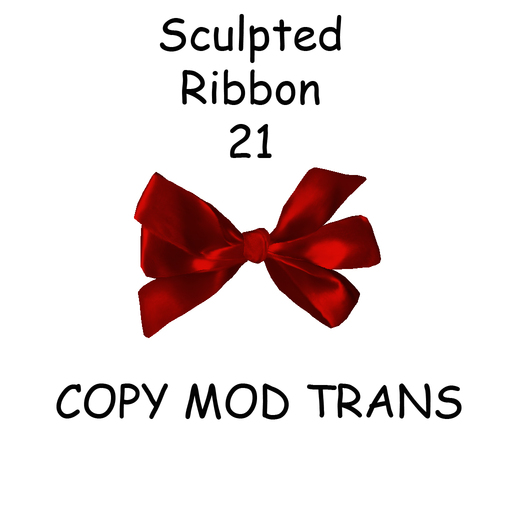Sculpted Accessory Bow / Ribbon 21a 