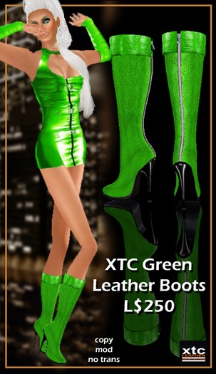 XTC Leather Boots - Green