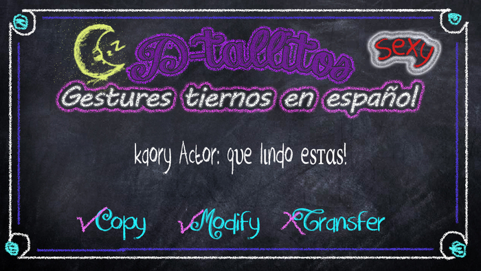 [D-Tallitos] "Q lindo estas"