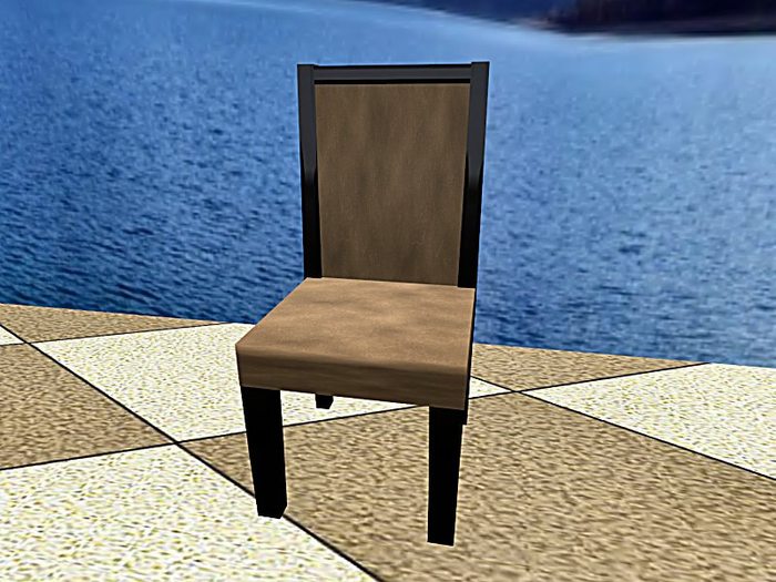 Kitchen chair (2 prim)