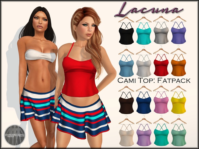 *LACUNA* FATPACK - Cami Tops