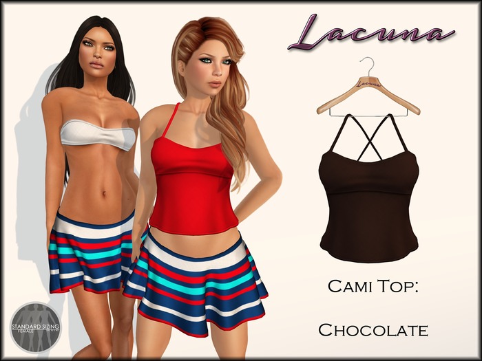 *LACUNA* Cami Top - Chocolate