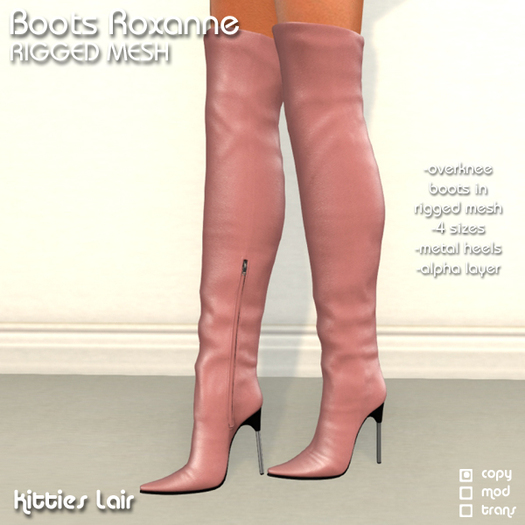 *KL* Overknees Roxanne Misty Rose
