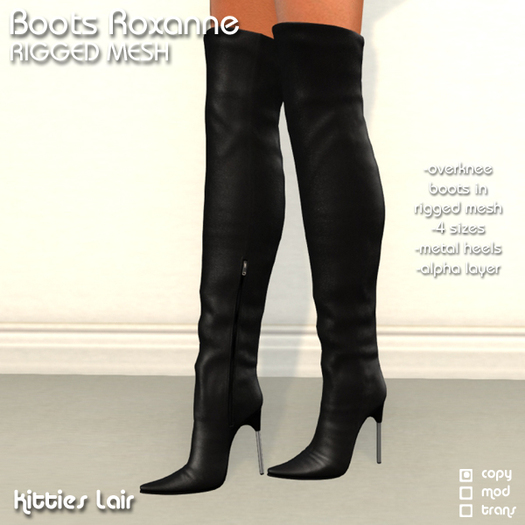 *KL* Overknees Roxanne Black