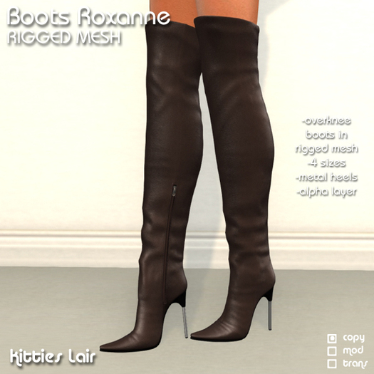 *KL* Overknees Roxanne Dark Brown